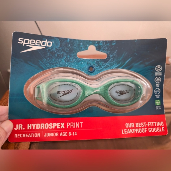 Speedo Other - Speedo Jr. Hydrospex Print swimming goggles, designed for recreation for juniors